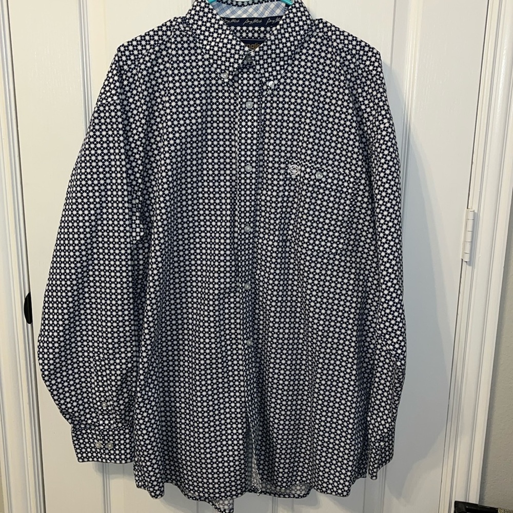 Wrangler George Strait Collection Long Sleeve Button Down Shirt